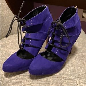 Call it Spring Purple Tie-Up Heels